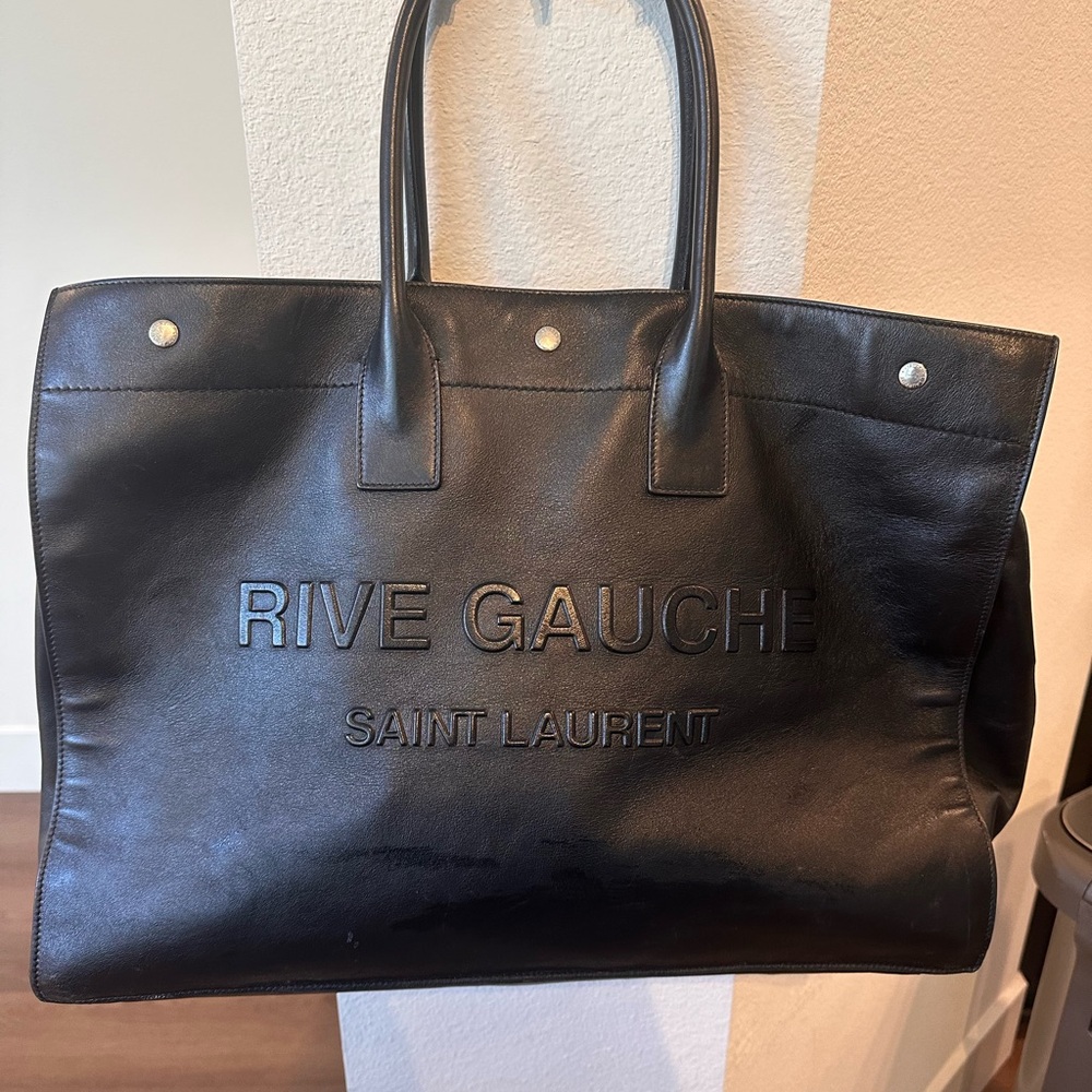 Saint Laurent Black Leather Design